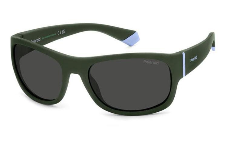 Слънчеви очила Polaroid Junior PLD8064/S 1ED/M9 Polarized Правоъгълни Зелена