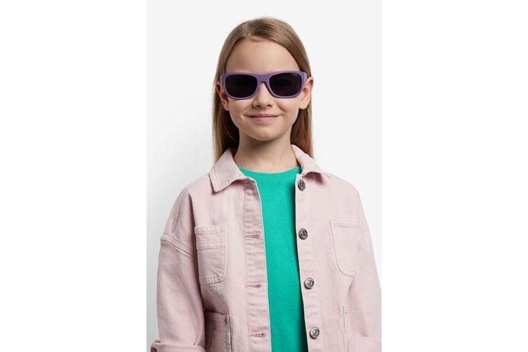 Слънчеви очила Polaroid Junior PLD8064/S B3V/M9 Polarized Правоъгълни Виолетова