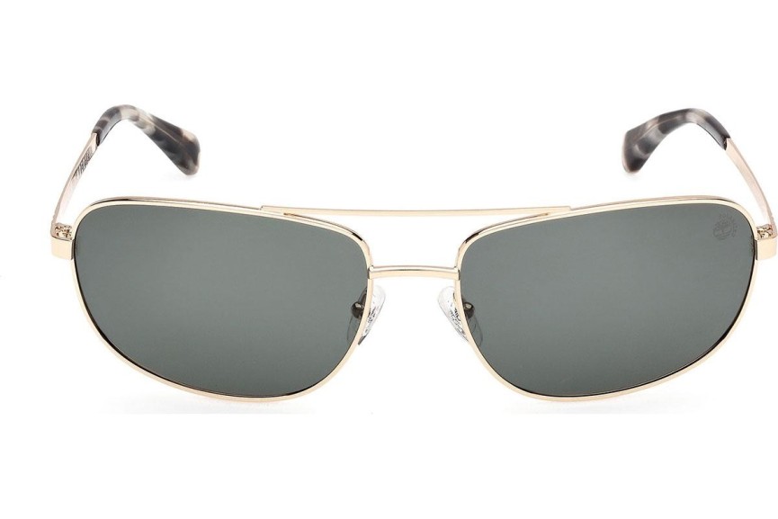 Слънчеви очила Timberland TB00045 32R Polarized Правоъгълни Златна