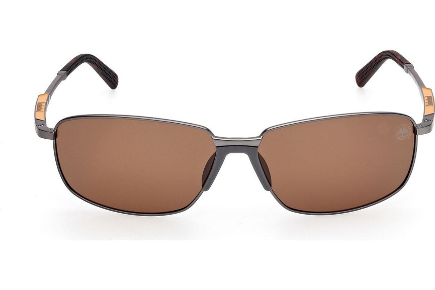 Слънчеви очила Timberland TB00041 09H Polarized Правоъгълни Сива