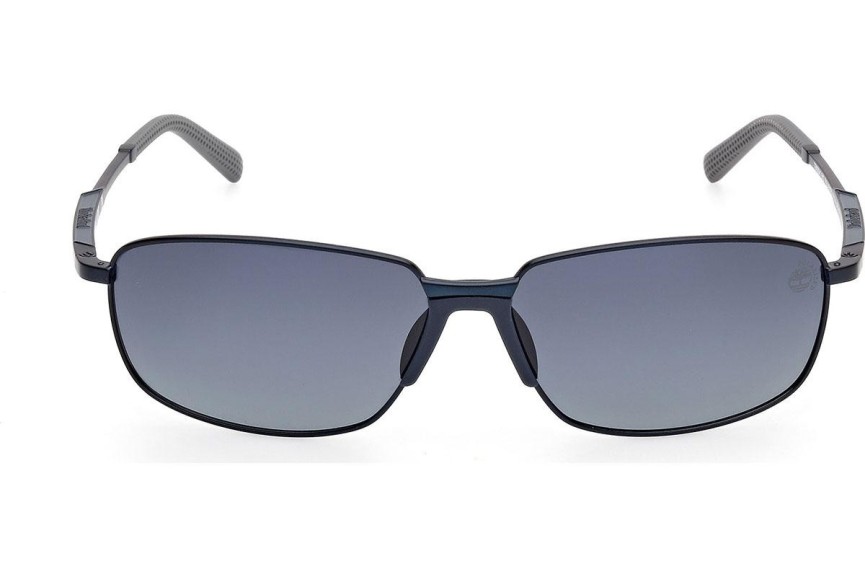 Слънчеви очила Timberland TB00041 91D Polarized Правоъгълни Синя