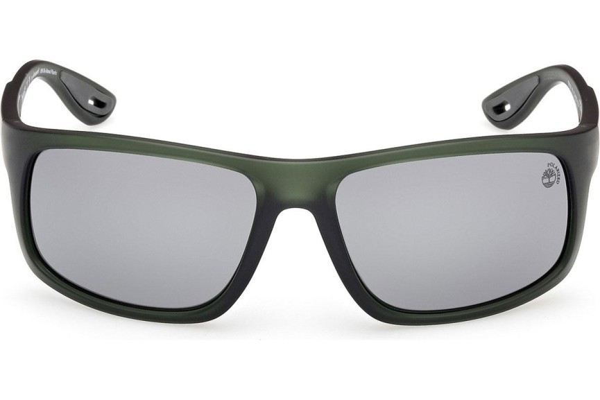 Слънчеви очила Timberland TB00034 97D Polarized Правоъгълни Зелена