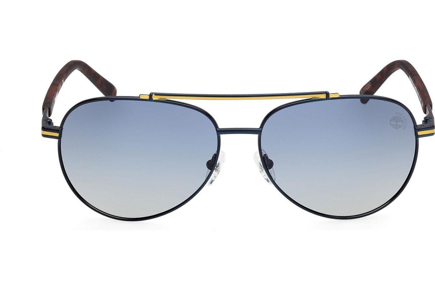 Слънчеви очила Timberland TB00039 91D Polarized Пилотни Синя