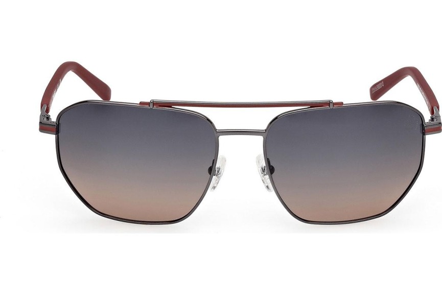 Слънчеви очила Timberland TB00038 06D Polarized Квадратни Сива