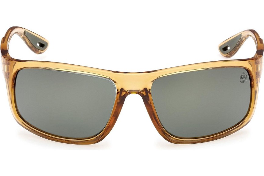 Слънчеви очила Timberland TB00034 27R Polarized Правоъгълни Жълта