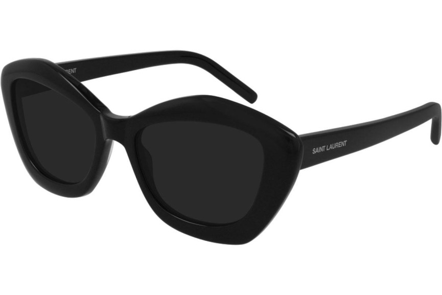 Слънчеви очила Saint Laurent SL68 001 Око на котка Черна