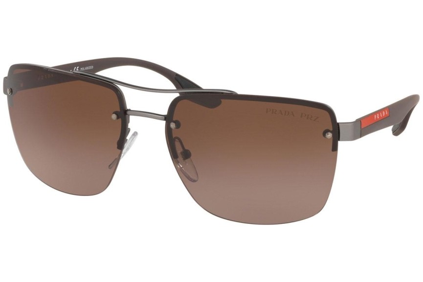 Слънчеви очила Prada Linea Rossa PS60US DG1724 Polarized Квадратни Сива