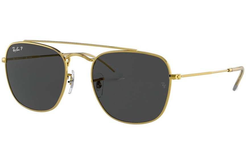 Слънчеви очила Ray-Ban RB3557 919648 Polarized Квадратни Златна