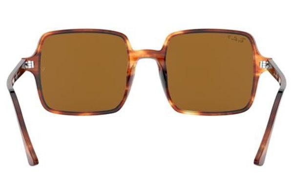 Слънчеви очила Ray-Ban Square II RB1973 954/57 Polarized С голям размер Хавана