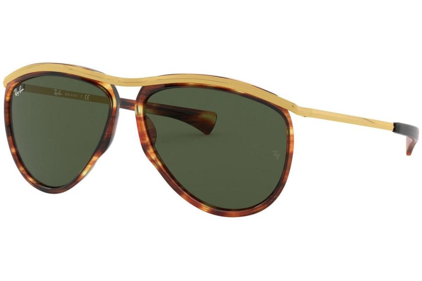 Слънчеви очила Ray-Ban Olympian Aviator RB2219 954/31 Пилотни Хавана