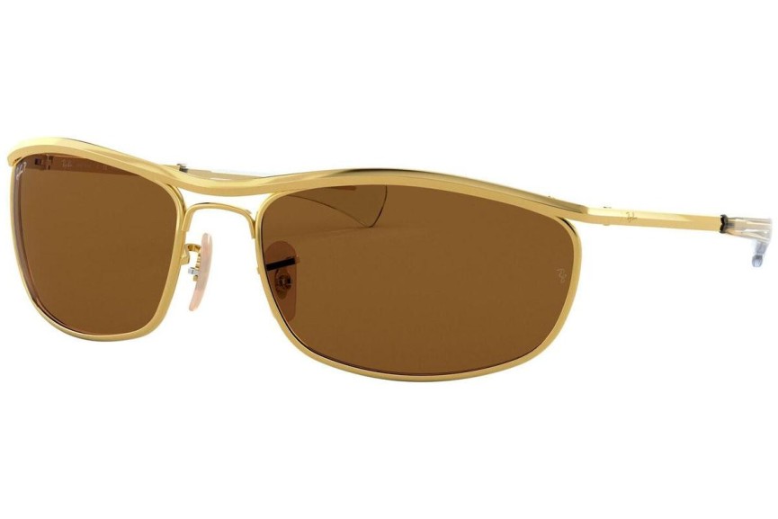 Слънчеви очила Ray-Ban Olympian I Deluxe RB3119M 001/57 Polarized Правоъгълни Златна