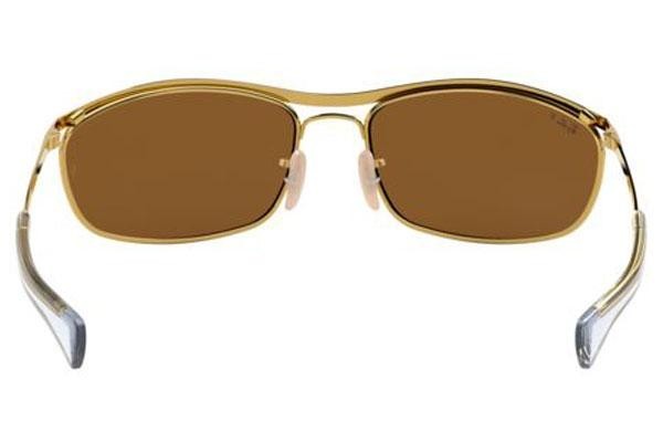 Слънчеви очила Ray-Ban Olympian I Deluxe RB3119M 001/57 Polarized Правоъгълни Златна