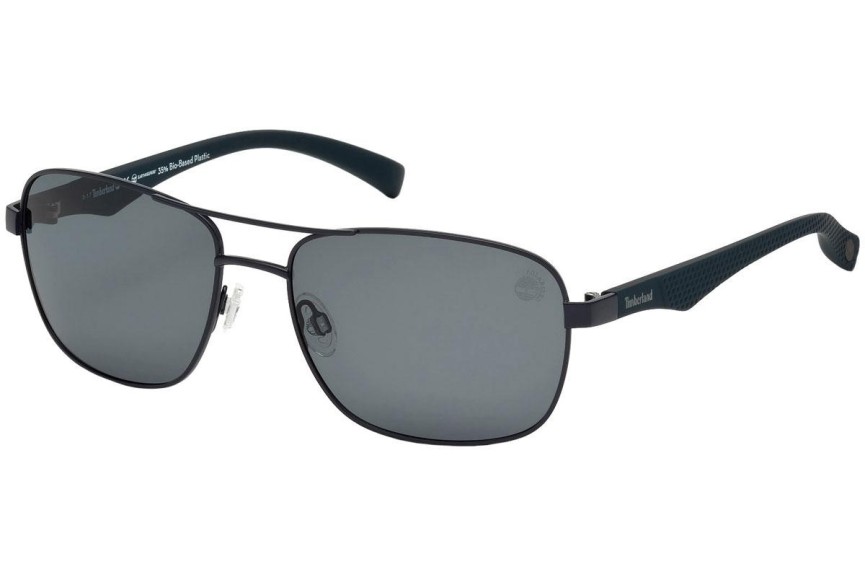 Слънчеви очила Timberland TB9136 91D Polarized Пилотни Синя