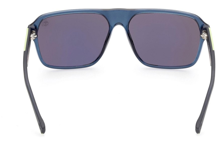 Слънчеви очила Timberland TB9254 90D Polarized Правоъгълни Синя