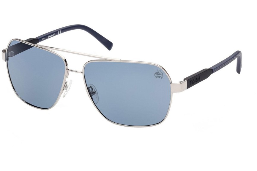 Слънчеви очила Timberland TB9257 10D Polarized Пилотни Сребърна