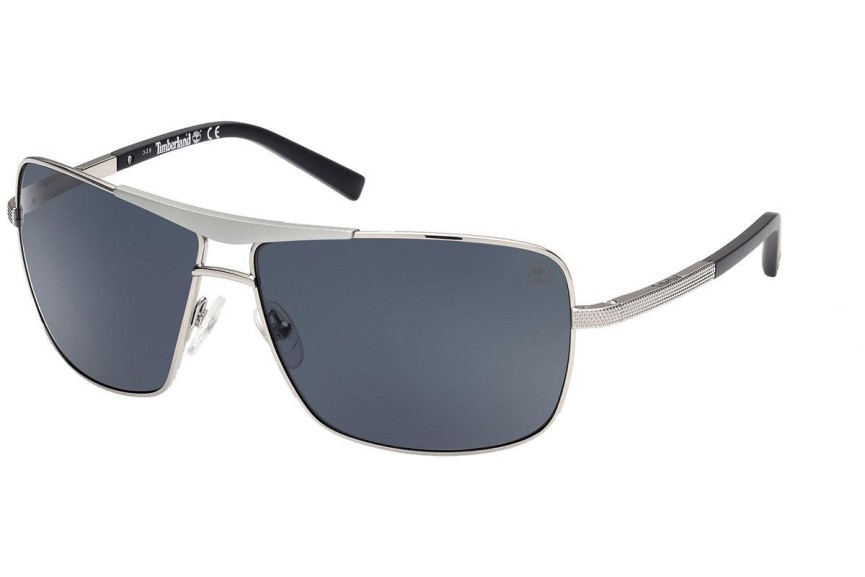 Слънчеви очила Timberland TB9258 10D Polarized Пилотни Сребърна