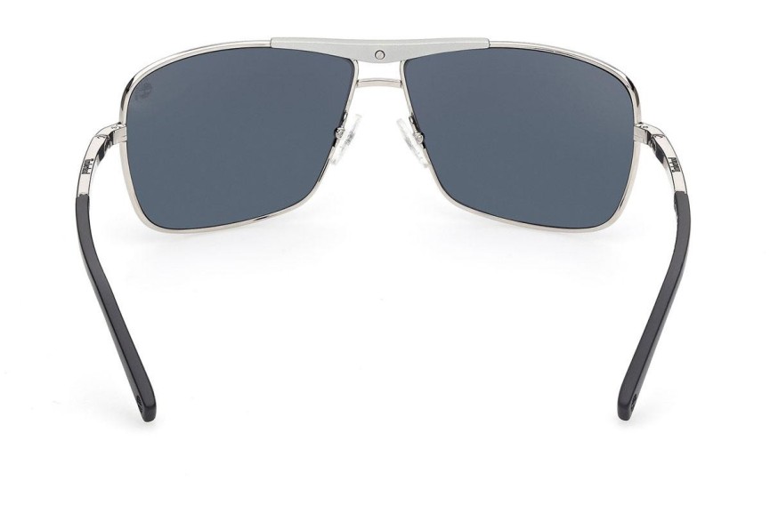 Слънчеви очила Timberland TB9258 10D Polarized Пилотни Сребърна