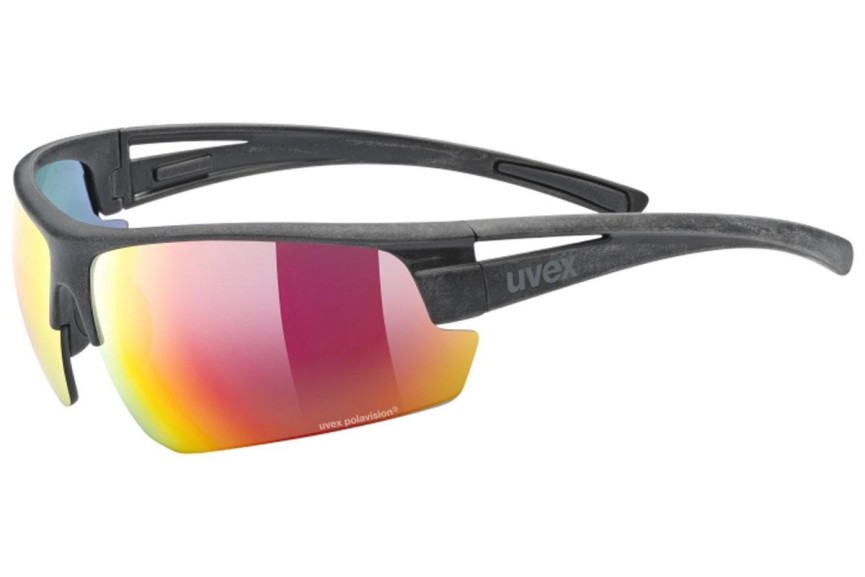 Слънчеви очила uvex sportstyle ocean P Black Mat S3 Polarized Правоъгълни Черна