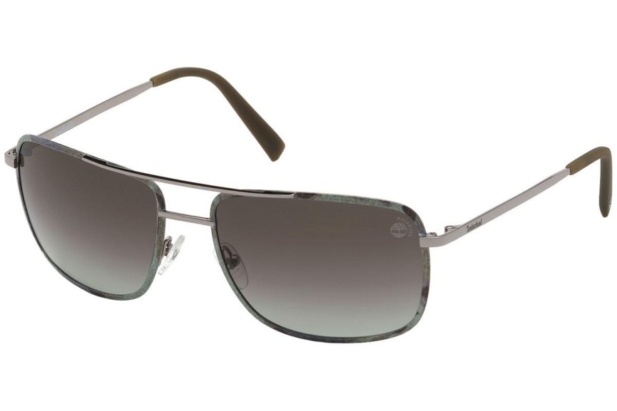 Слънчеви очила Timberland TB9202 98R Polarized Квадратни Зелена