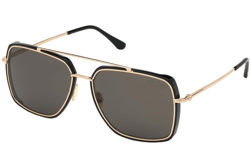 Слънчеви очила Tom Ford FT0750 01D Polarized Пилотни Черна