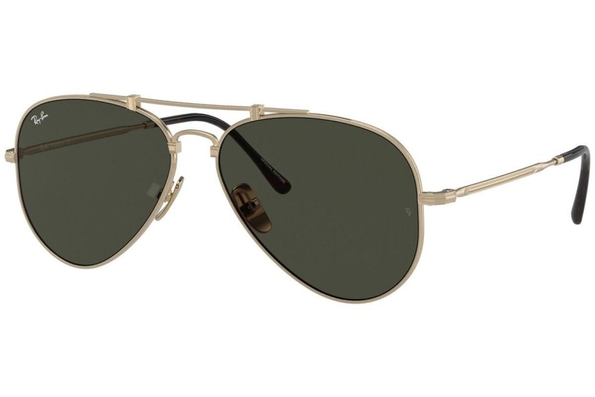 Слънчеви очила Ray-Ban Titanium Titanium Collection RB8125 913658 Пилотни Златна