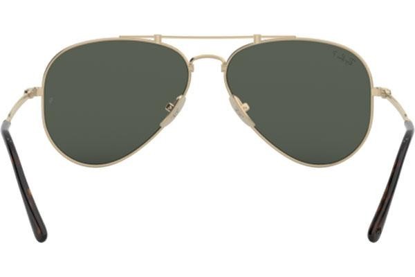 Слънчеви очила Ray-Ban Titanium Titanium Collection RB8125M 9143 Polarized Пилотни Златна