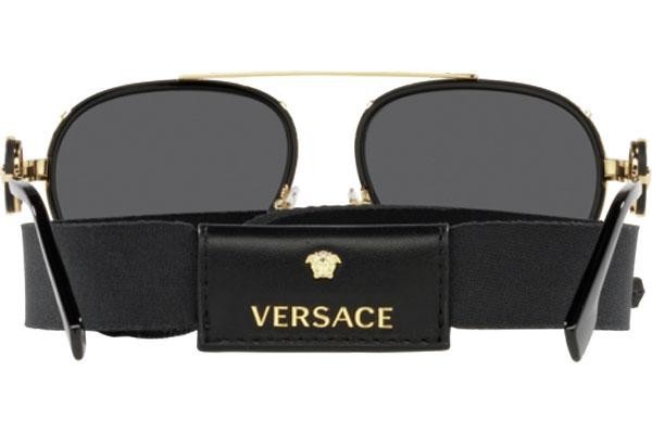 Слънчеви очила Versace Vintage Icon Pilot Clip-On VE2232 143887 Пилотни Черна