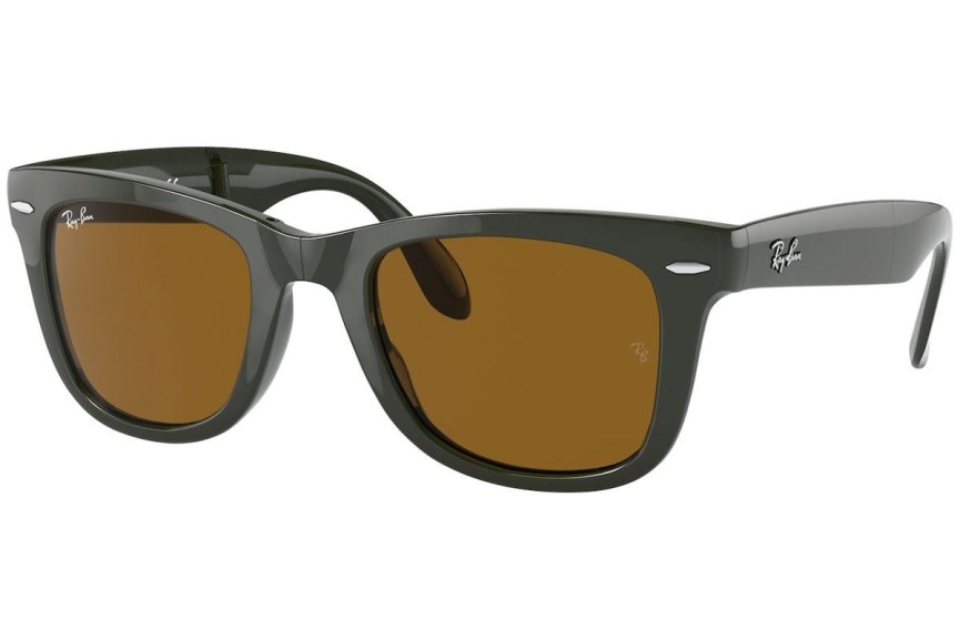 Слънчеви очила Ray-Ban Folding Wayfarer RB4105 657533 Квадратни Зелена