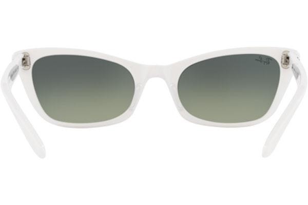 Слънчеви очила Ray-Ban Lady Burbank RB2299 975/BH Око на котка Бяла