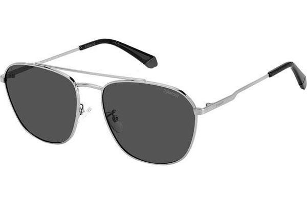 Слънчеви очила Polaroid PLD4127/G/S 6LB/M9 Polarized Пилотни Сребърна