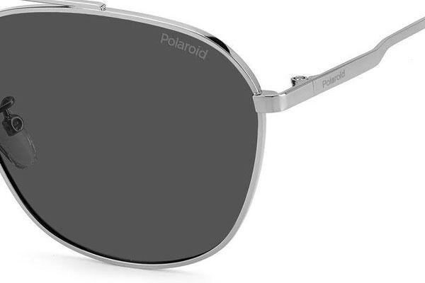 Слънчеви очила Polaroid PLD4127/G/S 6LB/M9 Polarized Пилотни Сребърна