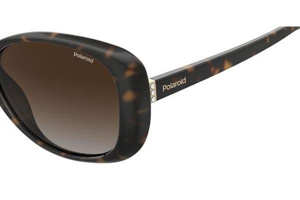 Слънчеви очила Polaroid PLD4097/S 086/LA Polarized Заоблени Хавана