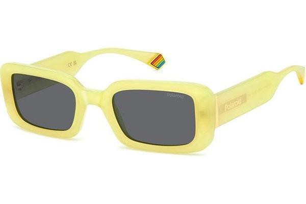 Слънчеви очила Polaroid PLD6208/S/X 40G/M9 Polarized Правоъгълни Жълта