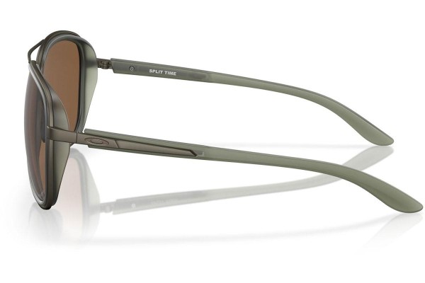 Слънчеви очила Oakley Split Time OO4129 412925 Пилотни Зелена