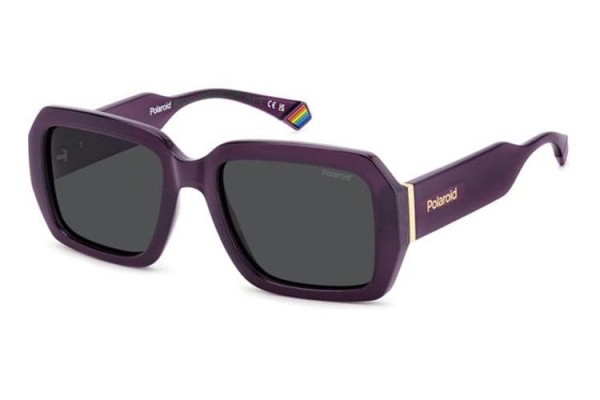 Слънчеви очила Polaroid PLD6223/S/X B3V/M9 Polarized Правоъгълни Виолетова