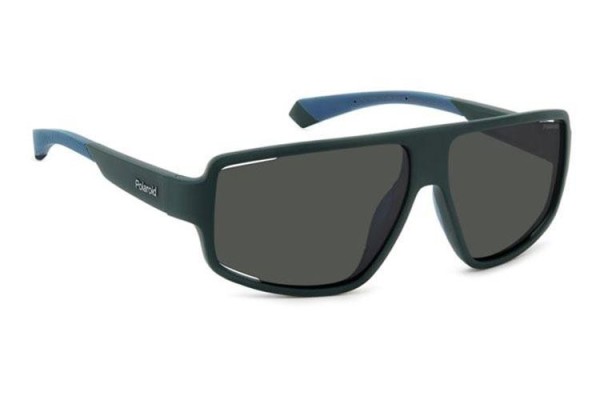 Слънчеви очила Polaroid PLD7054/S DLD/M9 Polarized Правоъгълни Зелена