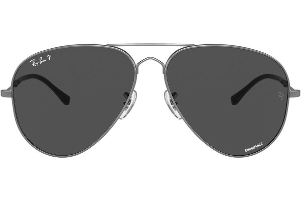 Слънчеви очила Ray-Ban RB3825 004/K8 Polarized Пилотни Сива