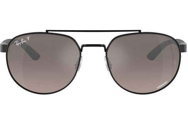 Слънчеви очила Ray-Ban RB3736CH 002/5J Polarized Правоъгълни Черна