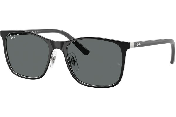 Слънчеви очила Ray-Ban Junior RJ9551S 295/81 Polarized Квадратни Черна