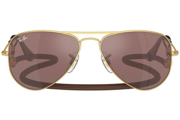 Слънчеви очила Ray-Ban Junior Aviator Junior RJ9506S 223/6G Пилотни Златна