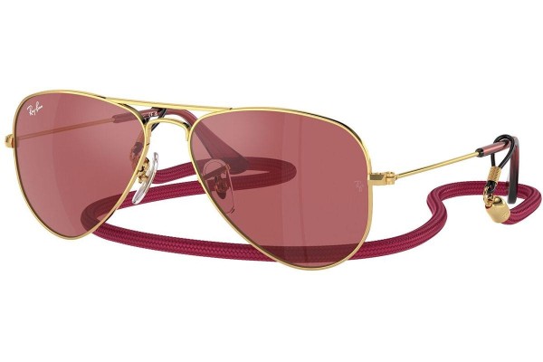 Слънчеви очила Ray-Ban Junior Aviator Junior RJ9506S 223/B5 Пилотни Златна