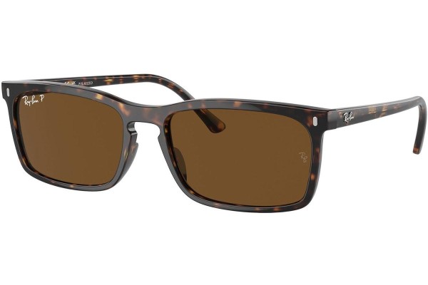 Слънчеви очила Ray-Ban RB4435 902/57 Polarized Правоъгълни Хавана