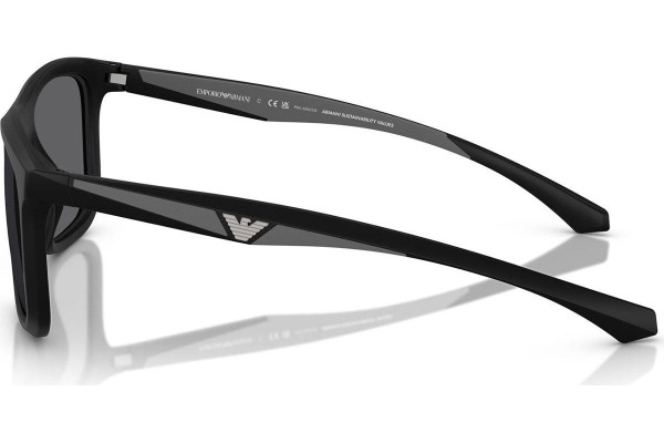 Слънчеви очила Emporio Armani EA4234U 5001T3 Polarized Квадратни Черна