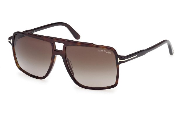 Слънчеви очила Tom Ford Kemp FT1177 52B Квадратни Хавана