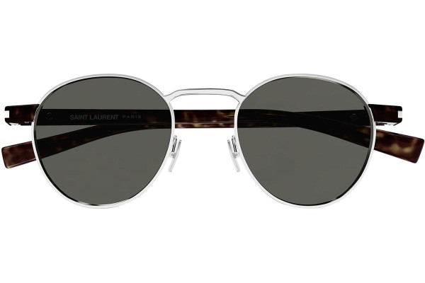 Слънчеви очила Saint Laurent SL707 001 Заоблени Сребърна