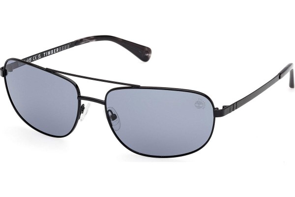 Слънчеви очила Timberland TB00045 01D Polarized Правоъгълни Черна