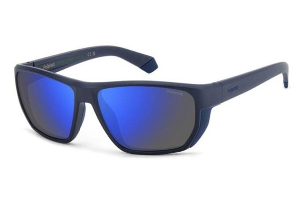 Слънчеви очила Polaroid PLD7057/S FLL/5X Polarized Правоъгълни Синя