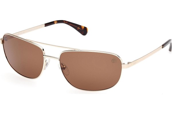 Слънчеви очила Timberland TB00045 32H Polarized Правоъгълни Златна