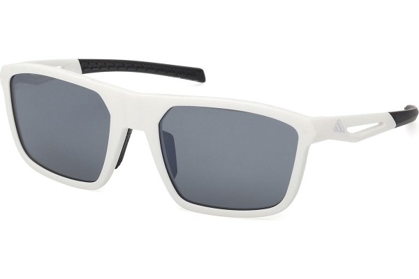 Слънчеви очила Adidas Sport SP0111 21D Polarized Квадратни Бяла