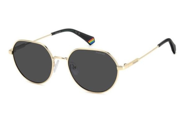 Слънчеви очила Polaroid PLD6236/S/X RHL/M9 Polarized Заоблени Златна